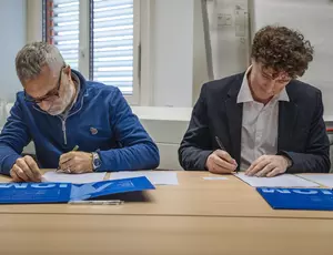 David Poinard, Délégué général de la fondation Veolia, et Federico Soda, Directeur opérations l'OIM